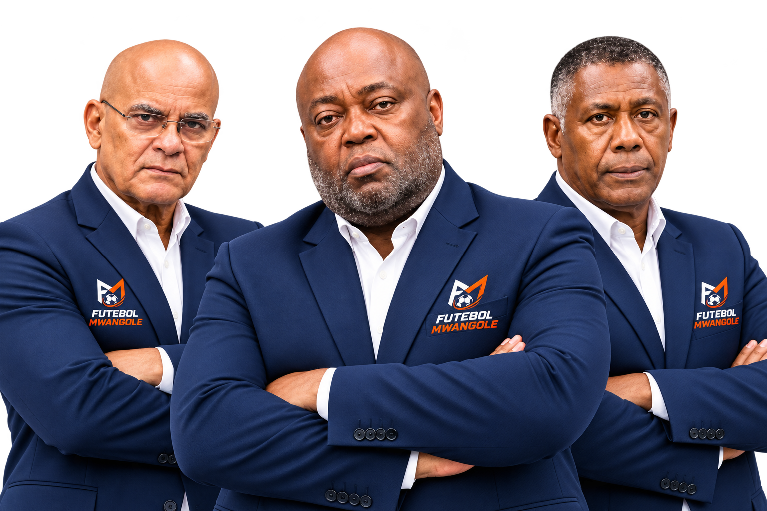 Três líderes executivos do Futebol Mwangolé